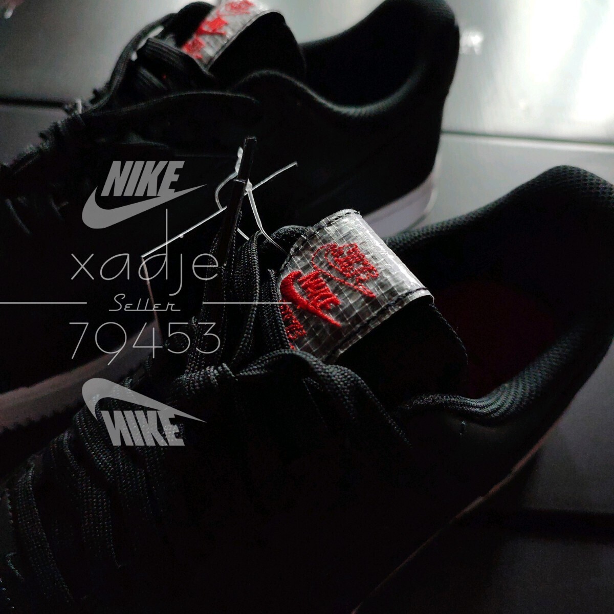 新品 正規(guī)品 NIKE ナイキ AIR FORCE1 LOW エアフォース1 ロー LX ローズ 黒 ブラック 白 赤 定価 19800円 28cm US10 エコバッグ 箱付き