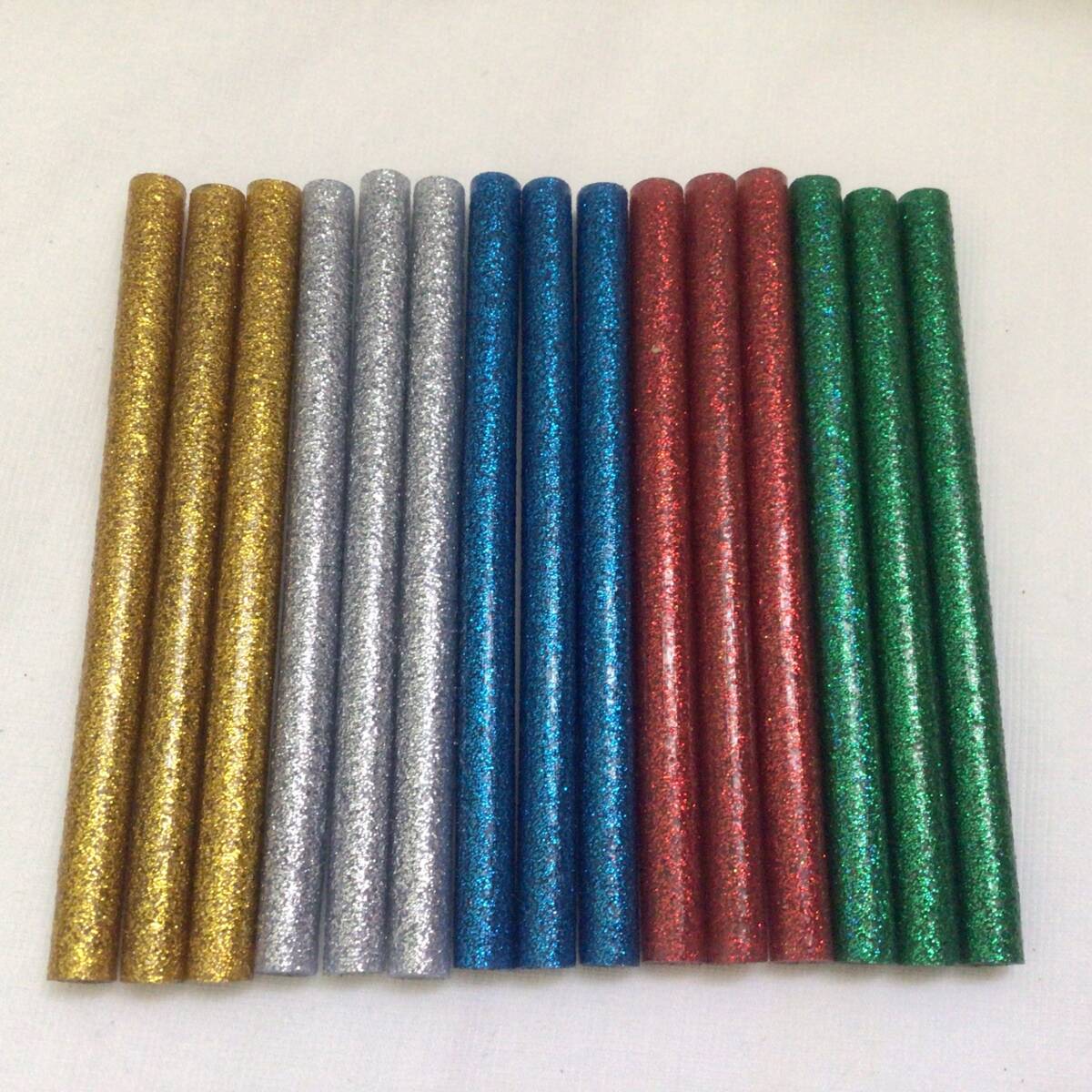 グルースティック 替芯 ラメ 約Φ7mm×10cm 15本 グルーガン ホットボンド ハンドメイド 送180