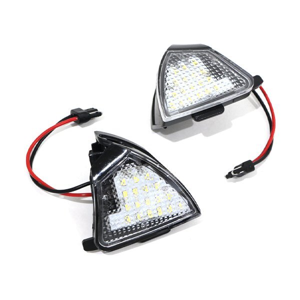 ю 定形外】 フォルクスワーゲン GOLF5/GOLF V 1K 高輝度 LED ウェルカム ランプ 2個(gè)セット キャンセラー內(nèi)蔵 計(jì)36SMD ホワイト 3C0945292