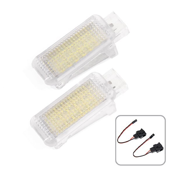 ю メール便 フォルクスワーゲン トゥアレグ 2003年～2009年 高輝度 LED ラゲッジ カーテシ ランプ 2個 キャンセラー內蔵 計36SMD ホワイト