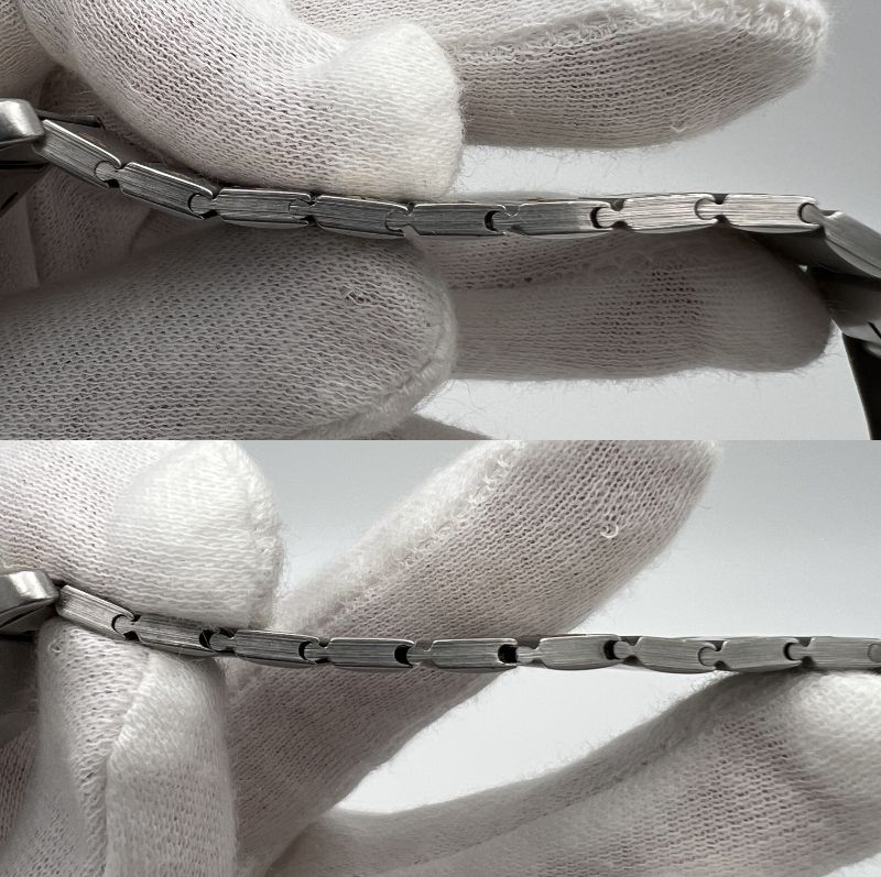  работа товар Cartier Cartier солнечный to ska reK18 750 SS нержавеющая сталь белый циферблат самозаводящиеся часы наручные часы Old начальная модель Vintage 