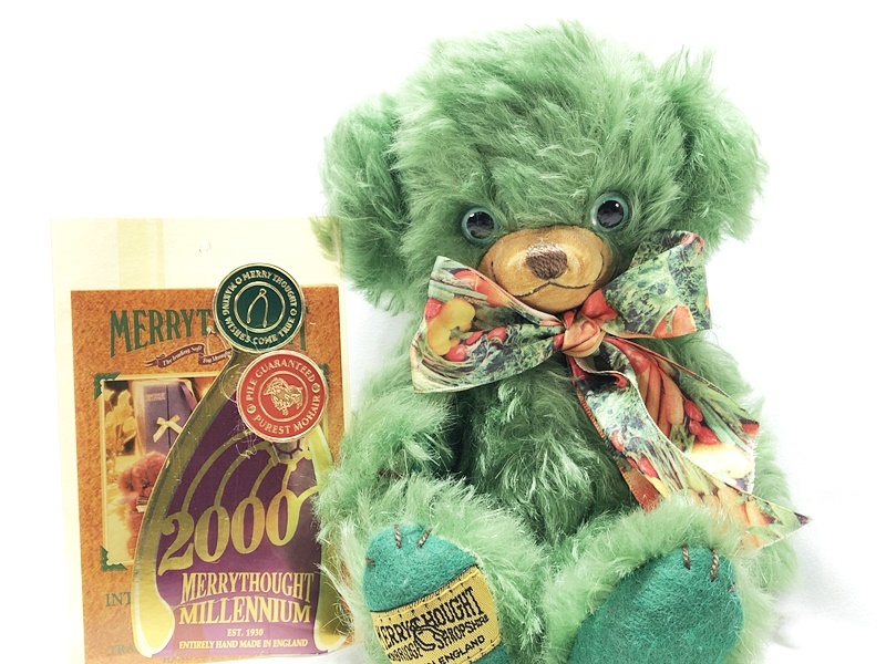 MERRY THOUGHT CHEEKY GREEN BEAN　メリーソート チーキー　グリーンビーン　補(bǔ)足欄參照　 テディベア　同梱OK　1円スタート★S