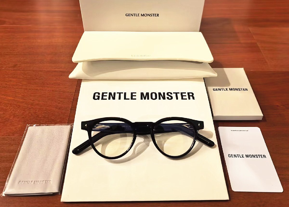 新品未使用※人気モデル*GENTLE MONSTER?ジェントルモンスター BOLD メガネ Ron 登坂広臣 BTS 愛用?ブラック?メガネフレーム?黒