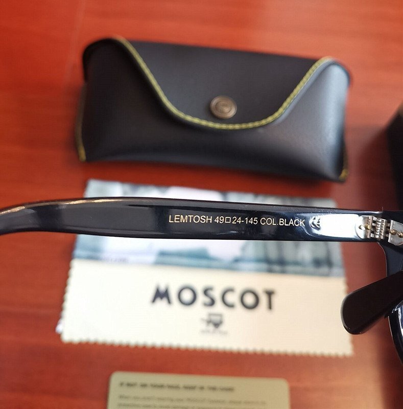 名作モデル☆新品☆ MOSCOT モスコット LEMTOSH レムトッシュ ウェリントン眼鏡 メガネ ?ジョニーデップ愛用モデル?黒