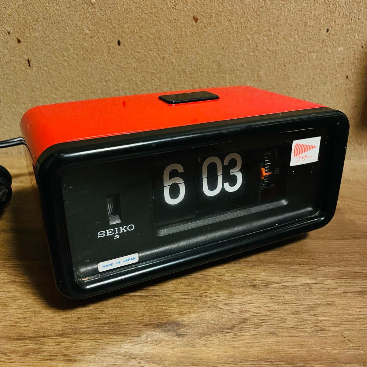 SEIKO パタパタ時計 DP692T DIGITAL CLOCK 昭和レトロ SEIKO パタパタ時計 レッド DP692T 置時計 当時物 昭和レトロ