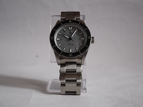 送料無料 美品 レア Traska Freediver 1st Grey 限定グレー文字盤