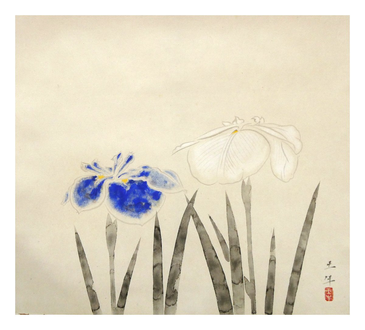 祥【真作】奧村土?！篙牌选谷毡井嬢S裝約8號(hào)大 鑑定証書 共箱 文化勲章 東京都名譽(yù)都民 直筆 品格ある逸品！【ギャラリー祥】