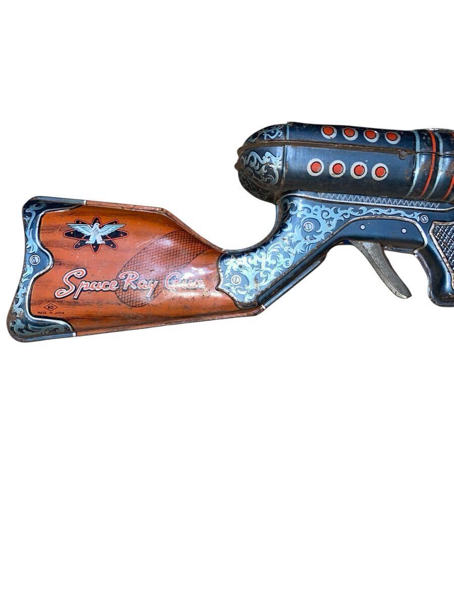 труба :S388 Showa Retro Showa 40 годы . магазин SPACE RAY GUN Space Ray gun космос ружье жестяная пластина производства 