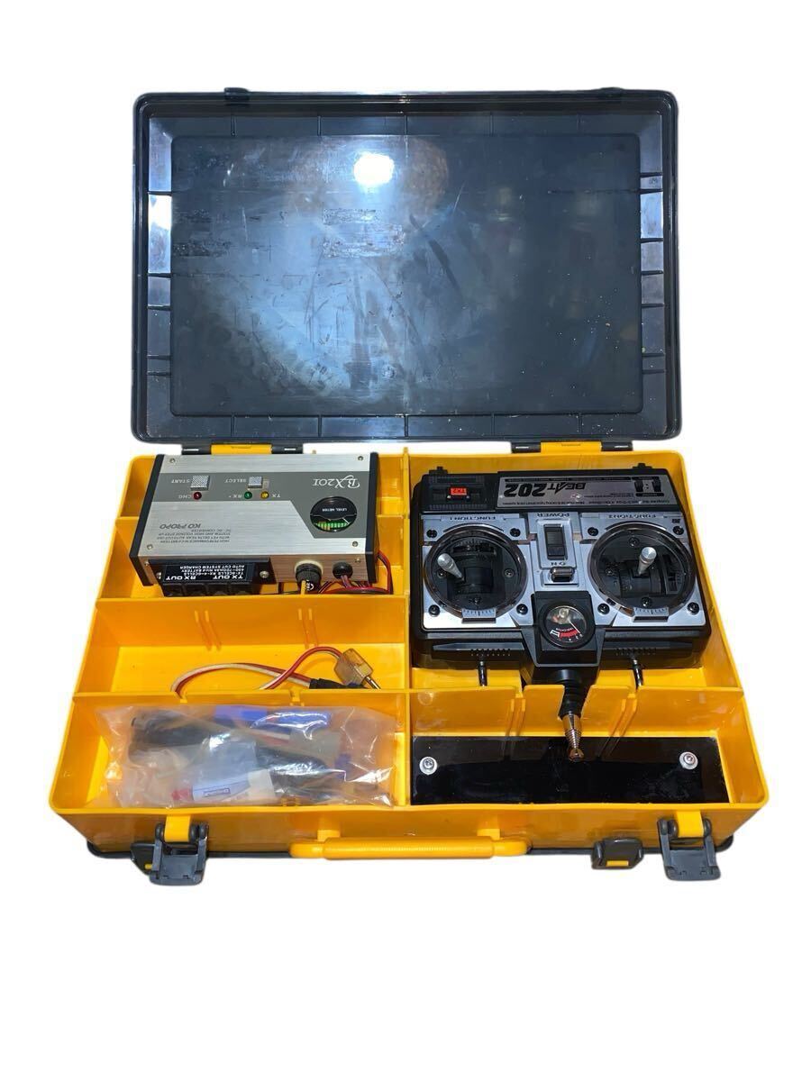 管:S411 動(dòng)作未確認(rèn) タミヤ プロポ 送信機(jī) KO PROPO BEAT 202 QD OCTA-CHARGER その他 ケース付