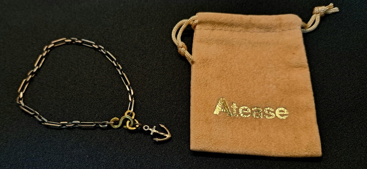 新品同様 ATEASE アティース アンカーブレスレット　シルバー ブラス vantique ジャーナルスタンダード アクセサリー