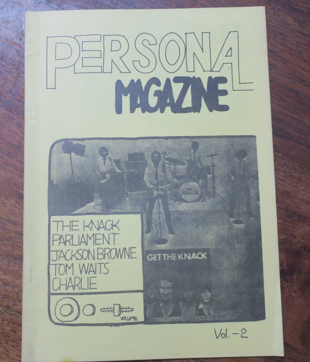 大高英慈Personal Magazine矢口清治TOM WAITS2CHARLIE斉藤洋二THE KNACK高木正人PARLIAMENT鈴木俊大JACKSON BROWNE[検]全米トップ40ZINE_画像1