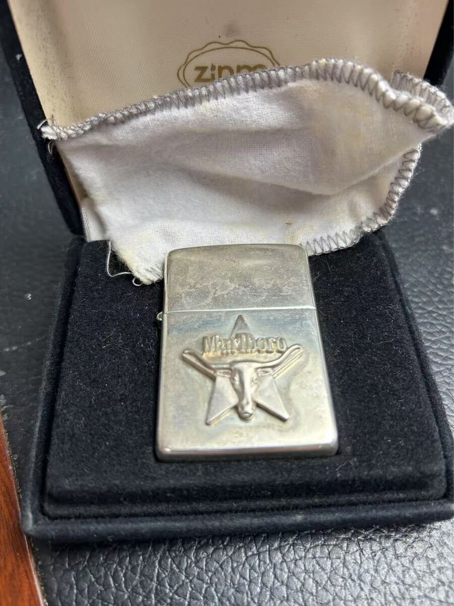 ★中古★Zippo Marlboro ジッポー マルボロ ライター 箱付き ※火花〇