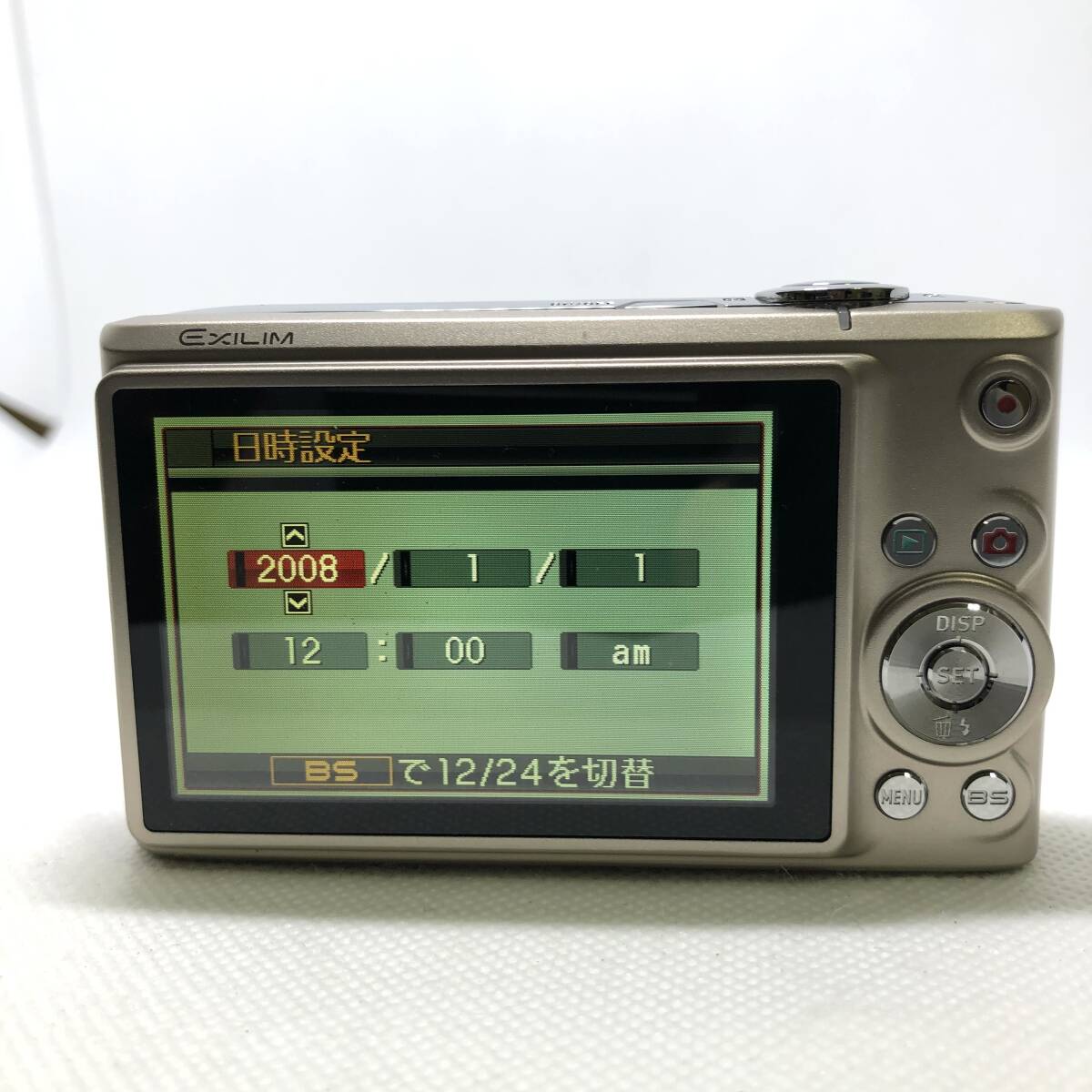 稼働　動(dòng)作確認(rèn)済み CASIO カシオ EXILIM EX-Z200 コンパクト　デジタルカメラ　予備バッテリー付き　ゴールド　デジカメ