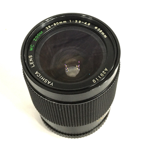 YASHICA 108 MULTI PROGRAM MC ZOOM 28-80mm 1:3.9-4.9 一眼レフフィルムカメラ レンズ ジャンク