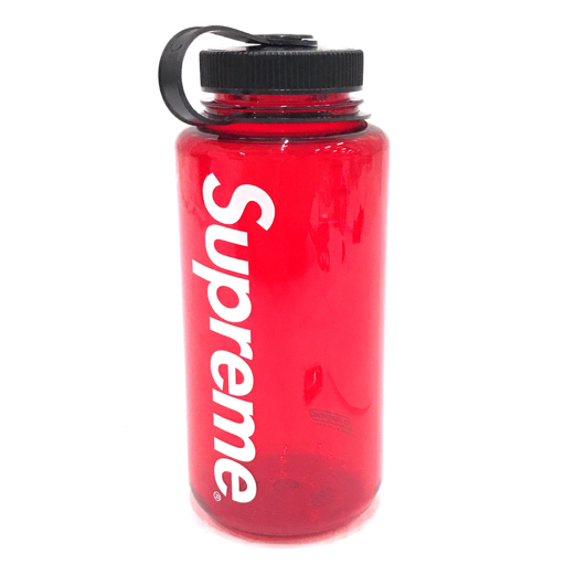 シュプリーム ナルゲン ボトル ウォーターボトル 水筒 レッド プラスチック制 カラビナ付き Supreme