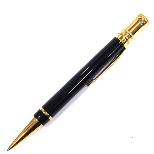 パーカー ツイスト式 ボールペン インクあり 全長約13.3cm ブラック×ゴールドカラー 文房具 PARKER QD053-24
