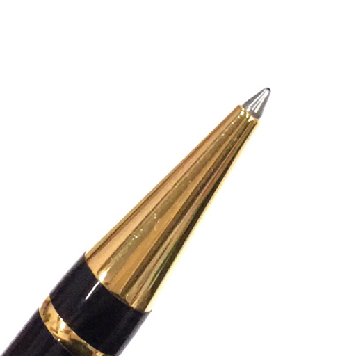 パーカー ツイスト式 ボールペン インクあり 全長約13.3cm ブラック×ゴールドカラー 文房具 PARKER QD053-24