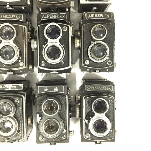 【計(jì)16臺(tái) まとめ】 Rolleiflex ローライフレックス / Yashica Flex ヤシカフレックス 他 二眼レフ カメラ セット