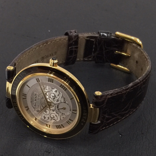 ピエールバルマン クォーツ 腕時計 1020 H3 / 1030 H3 ネーム刻印入り ペアウォッチ 保存箱付き PIERRE BALMAIN