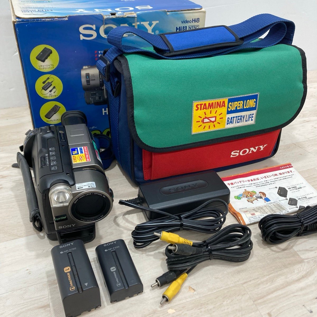 動(dòng)作品 Sony ビデオカメラ Handycam Hi8 CCD-TR290[F5111]