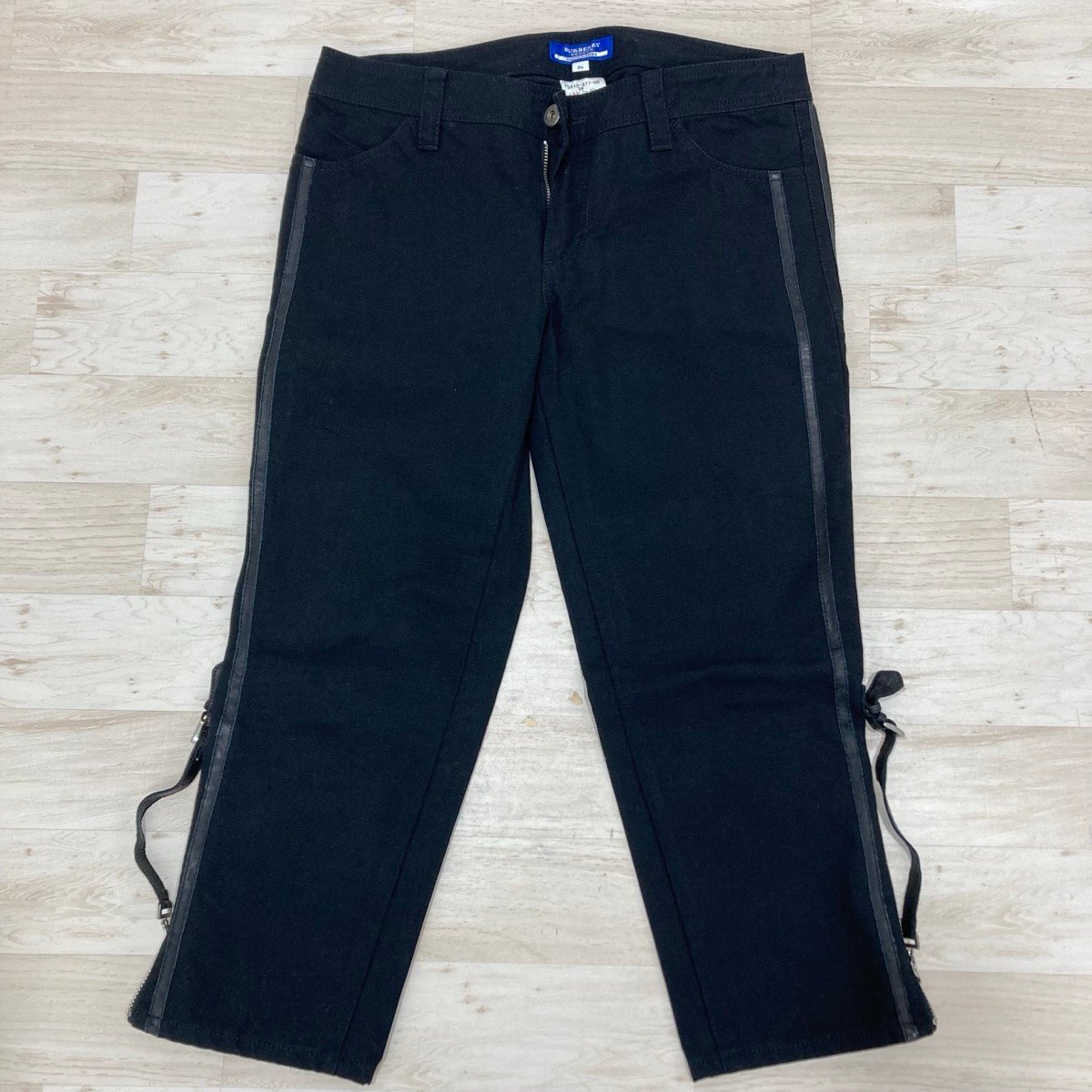 BURBERRY BLUE LABEL バーバリー ブルーレーベル クロップドパンツ サイズ36 レディース[F5203]