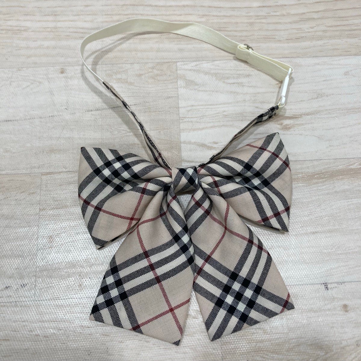 BURBERRY バーバリー エンブレムジャケット スカート ブラウス リボン ブランド古着】バーバリーチェック柄長袖シャツ（シャツ