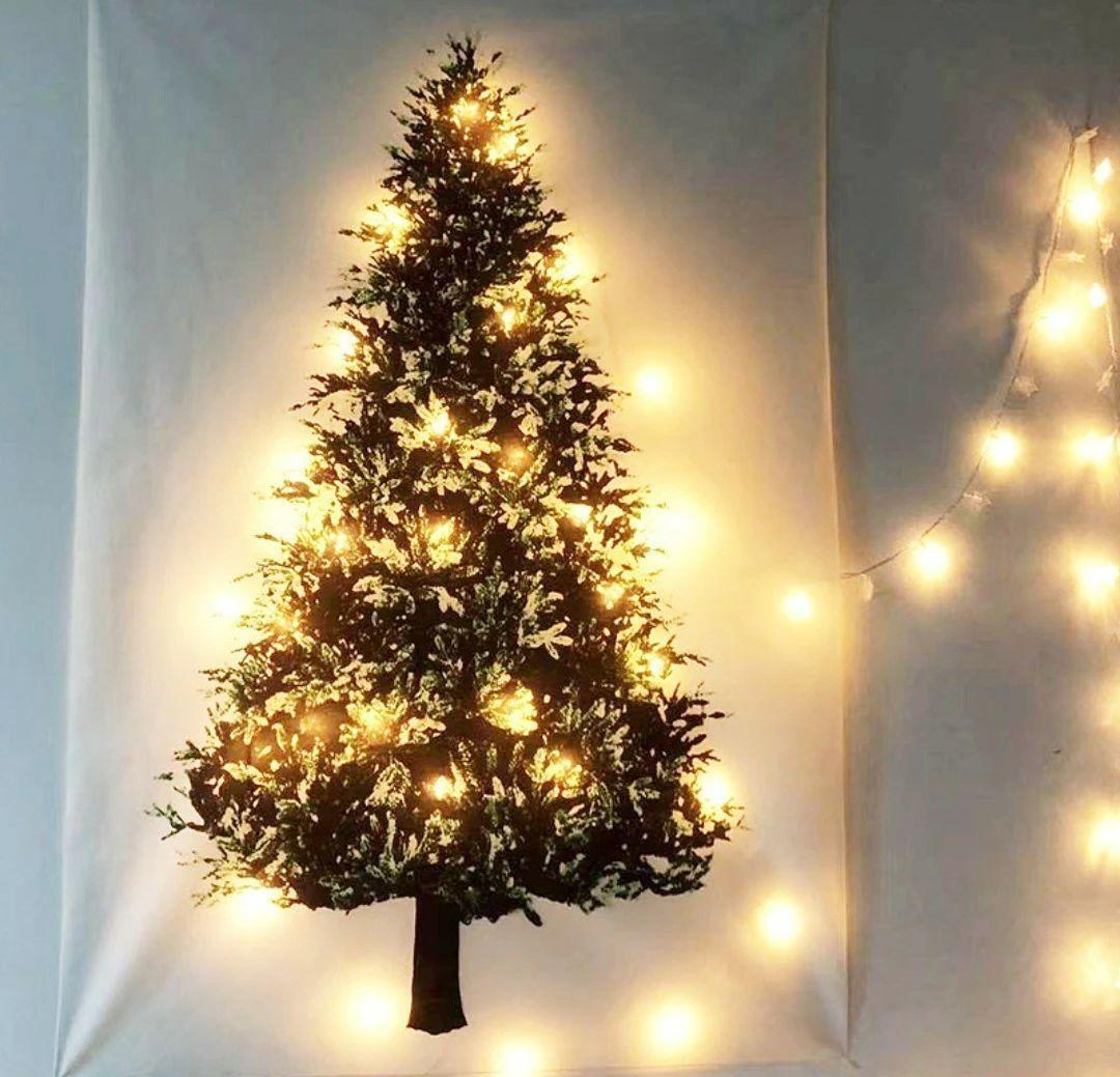 【クリスマス】ツリー タペストリー 北歐 壁掛け リビング 部屋 インテリア