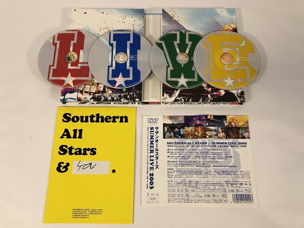 【サザンオールスターズ】3点セット SUMMER LIVE 2003ほか サザンオールスターズ】3点セット SUMMER LIVE 2003ほか