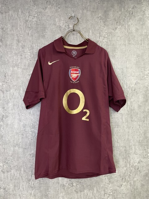 使用済品⭐︎アーセナル ユニホーム ハイバリー1913-2006 00S NIKE ナイキ ARSENAL アーセナル ゲームシャツ ユニフォーム