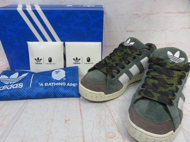 箱有 adidas Originals アディダスオリジナルズ Lawsuit N BAPE 1st Camo IE6117 グリーン 26.5cm 991846173