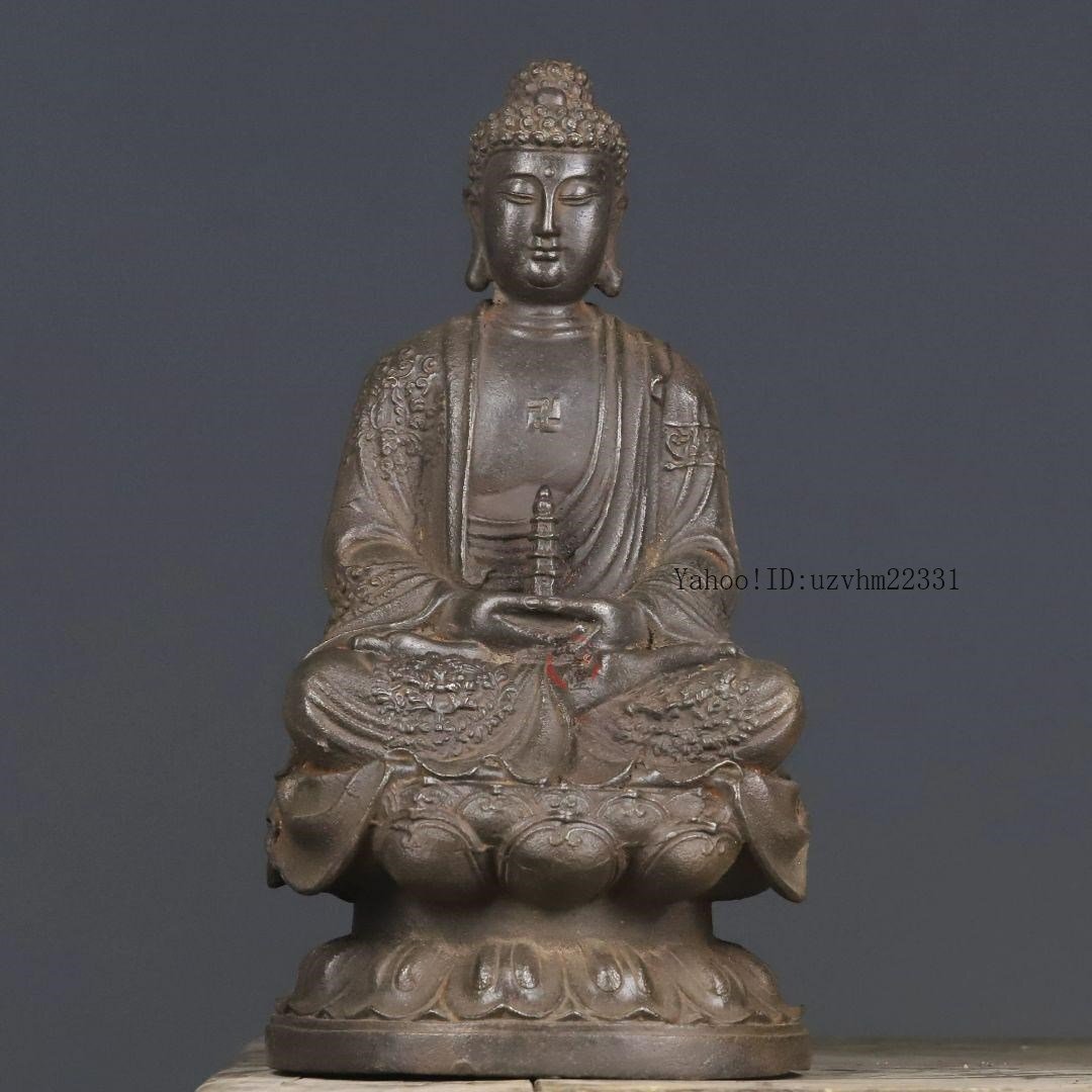 鉄像 鉄仏 釈迦牟尼端塔仏 大日如来仏像 工芸品 置物 鉄像 鉄仏 釈迦牟尼端塔仏 大日如来仏像 工芸品