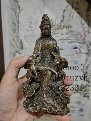 仏教美術 中国 仏像 自在観音 坐龍仏珠観音 銅製 銅器 仏教美術 中国 仏像 自在観音 坐龍仏珠観音 銅製 銅器