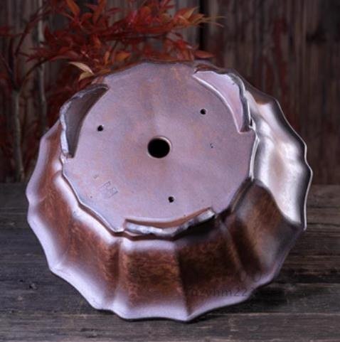 雲脚蓮華鉢 紫砂の鉢 盆栽鉢 植木鉢 小品盆栽鉢 大品盆栽