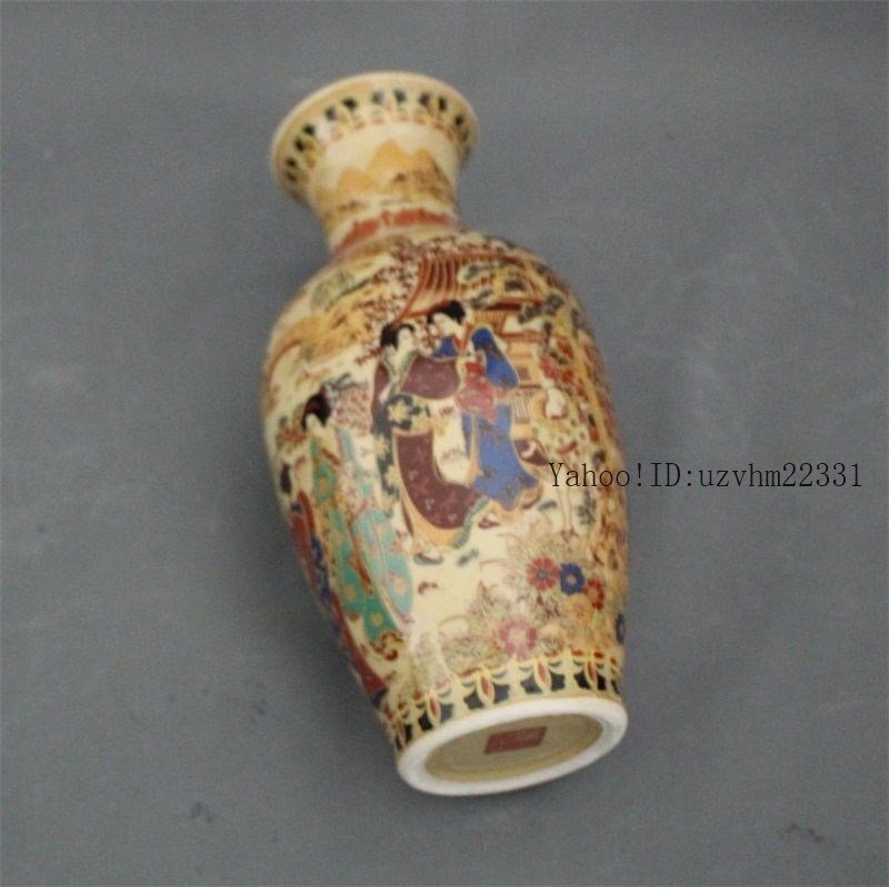 パステル仕女人物六方徳利 茶壺 景徳鎮 陶磁器 装飾品 現代工芸