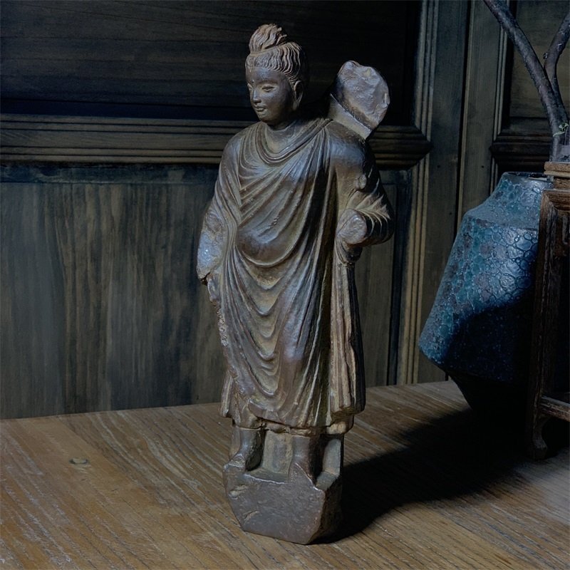 極細工 仏教古美術 仏像 ガンダーラ石仏 Gandhara ガンダーラ