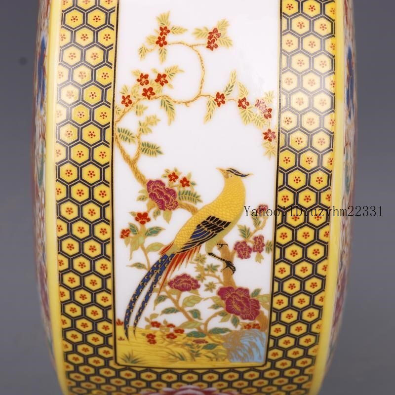 清雍正琺瑯彩花鳥四月抱月扁瓶 景徳鎮 陶磁器 装飾品 現代工芸品美術品 置物 清雍正琺瑯彩花鳥四月抱月扁瓶 景徳鎮 陶磁器 装飾品 現代工芸品