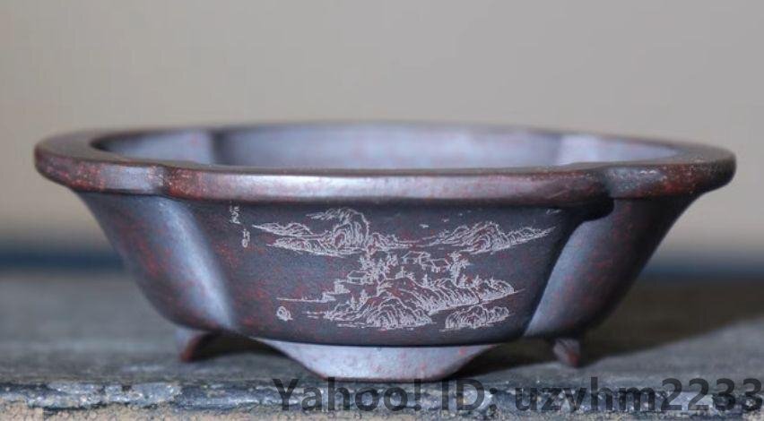盆栽鉢 宜興 紫砂の鉢 花器 極細工 美品 植木鉢 小品盆栽鉢 大品盆栽鉢 盆栽鉢 宜興 紫砂の鉢 花器 極細工 美品 植木鉢 小品盆栽鉢 大