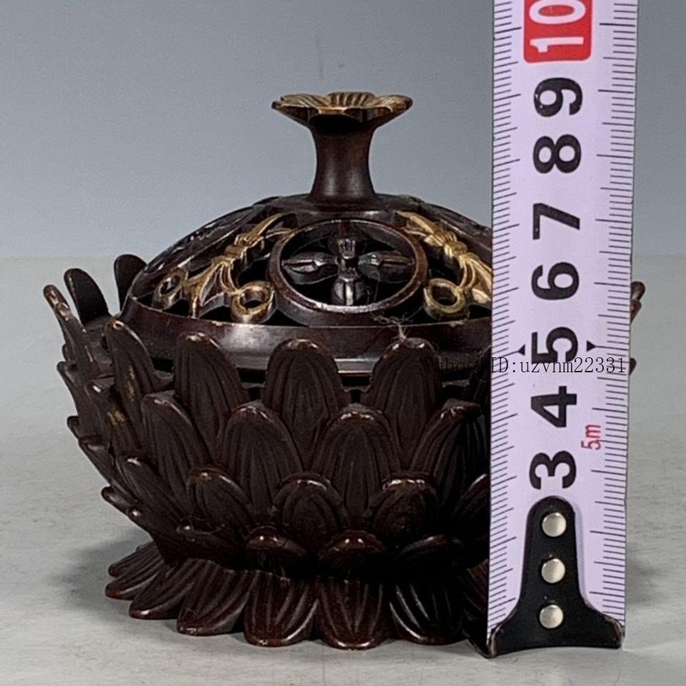 大清乾隆蓮華香炉 美術品工芸品の置物です 大清乾隆蓮華香炉 美術品工芸品の置物です