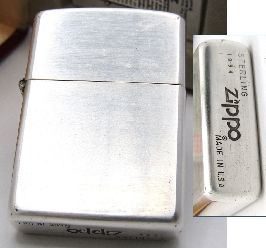 絶版/ヴィンテージ Zippo ジッポー 中古 1994年製造Sterling