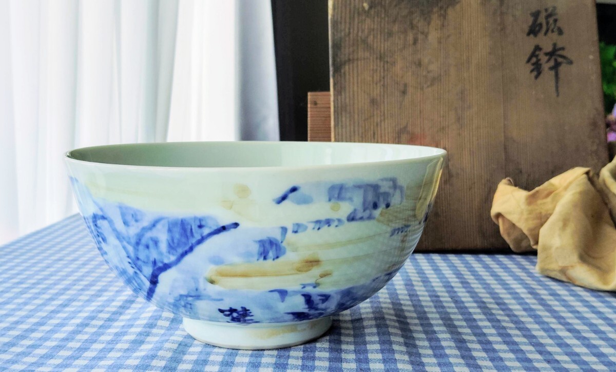 新品未使用品 清水焼 伊藤昇峰窯 染付祥瑞茶器セット 新品未使用品 清水焼 伊藤昇峰窯 染付祥瑞茶器セット 新品未