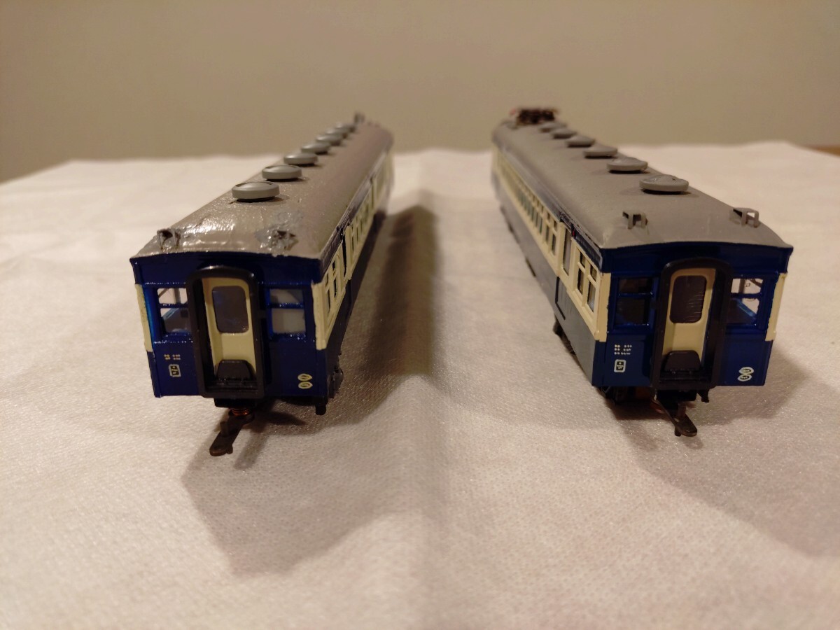 鉄道模型 HOゲージ ロコモデル 國電 クモハ43形(43-009 モーター付き) クハ68(68-418 モーター無し) 2両セット