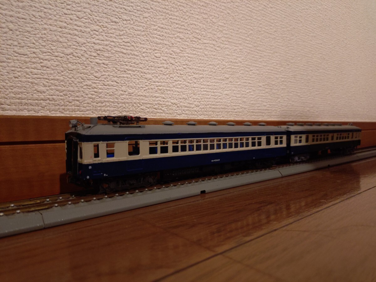 鉄道模型 HOゲージ ロコモデル 國電 クモハ43形(43-009 モーター付き) クハ68(68-418 モーター無し) 2両セット