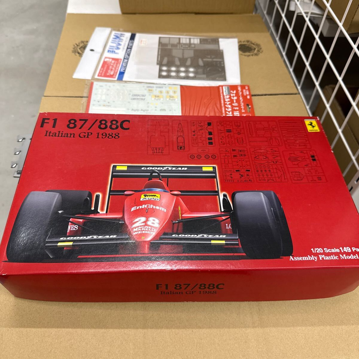 #T26 フジミ　フェラーリF187 純正エッチング、純正カルトグラフデカール付き