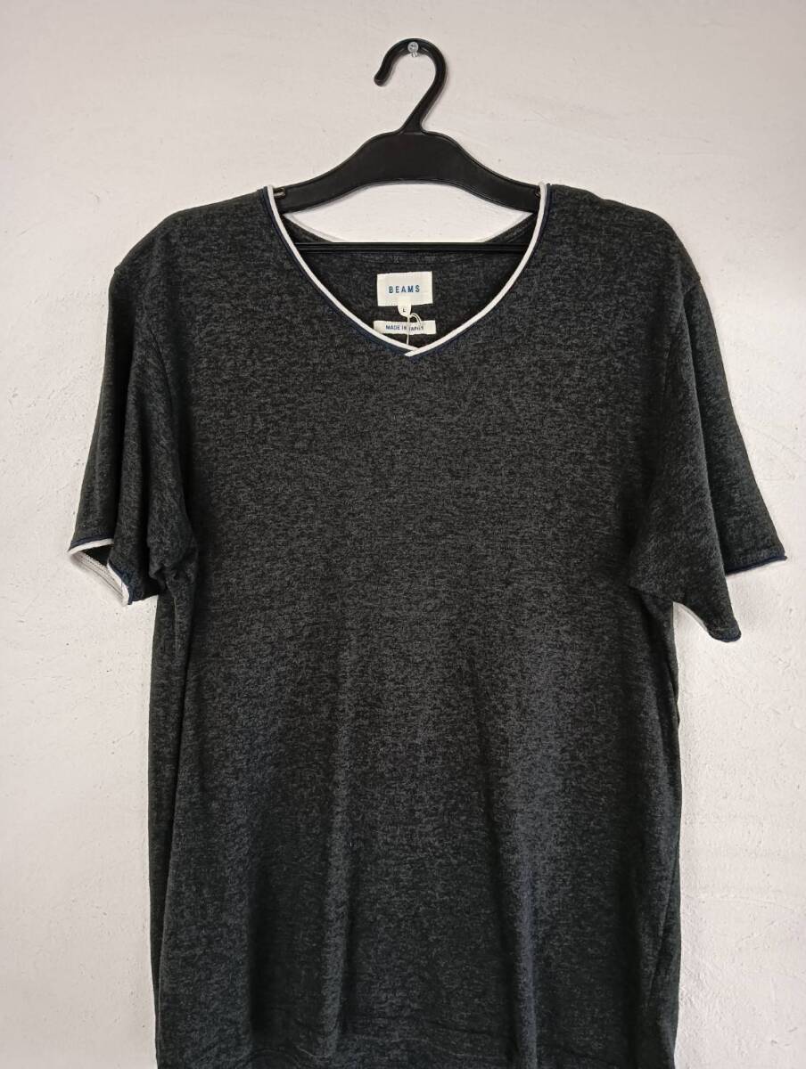 BEAMS　ビームス　made in japan　Tシャツ　グレー
