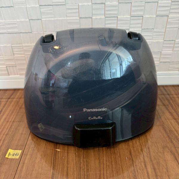 B-862 M パナソニック panasonic CaRuRu アイロン 中古品 保管品 通電確認(rèn)済 ブラック 黒 コードレススチームアイロン NI -WL704