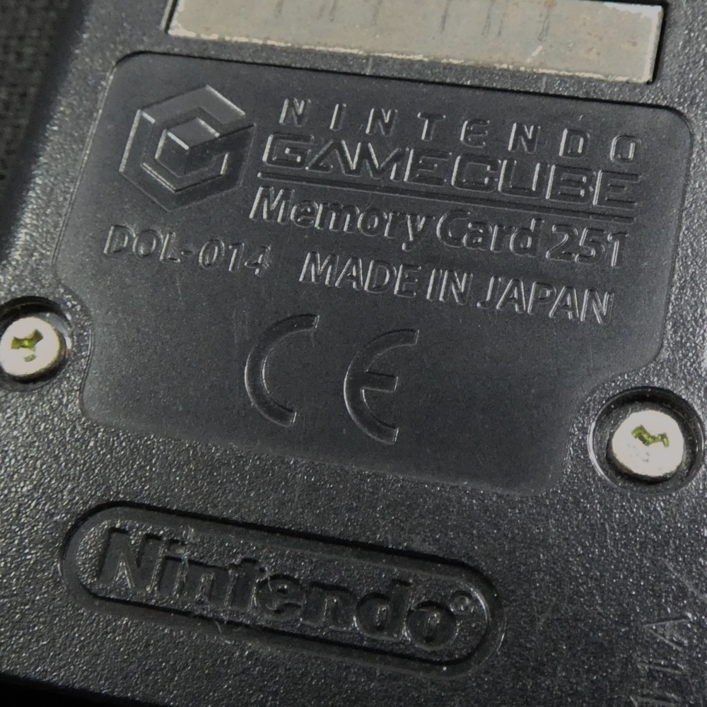  nintendo GAME CUBE GC карта памяти 251 Junk Memory Card Game Cube игра хобби сопутствующие предметы 