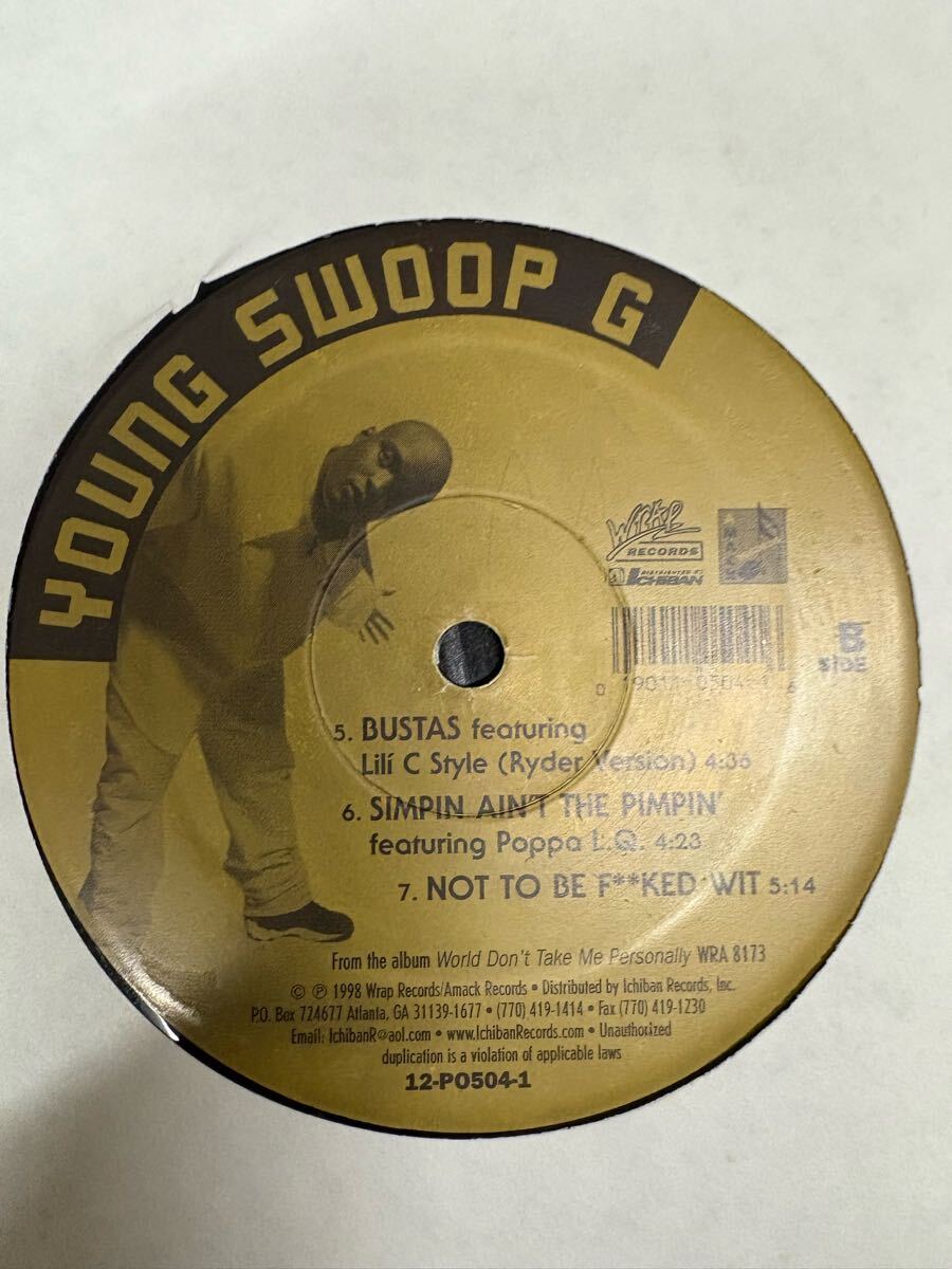 G RAP!!YOUNG SWOOP G/WORLD DON'T TAKE ME PERSONALLY_画像1