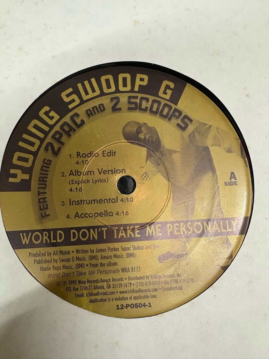 G RAP!!YOUNG SWOOP G/WORLD DON'T TAKE ME PERSONALLY_画像2