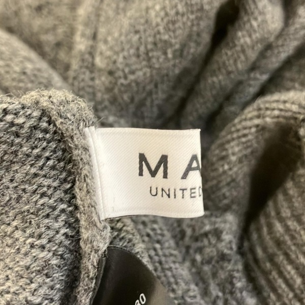  United Arrows UNITED ARROWS свитер с длинным рукавом / вязаный размер F - темно-серый женский ta-toru шея /MARW прекрасный товар tops 