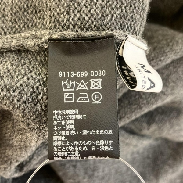  United Arrows UNITED ARROWS свитер с длинным рукавом / вязаный размер F - темно-серый женский ta-toru шея /MARW прекрасный товар tops 